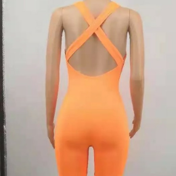 The Basic Jumpsuit-Orange - Picture 2 of 2